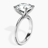10kt White Gold Juniper Crossover Solitaire Lab Diamond Ring standing product image one