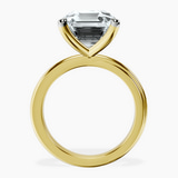10kt Yellow Gold Juniper Crossover Solitaire Lab Diamond Ring side right image one