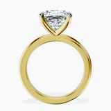 14kt Yellow Gold Juniper Crossover Solitaire Lab Diamond Ring side right image one