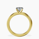 10kt Yellow Gold Juniper Crossover Solitaire Lab Diamond Ring side right image one