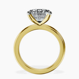 14kt Yellow Gold Juniper Crossover Solitaire Lab Diamond Ring side right image one