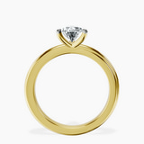 10kt Yellow Gold Juniper Crossover Solitaire Lab Diamond Ring side right image one