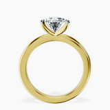 10kt Yellow Gold Juniper Crossover Solitaire Lab Diamond Ring side right image one
