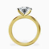 14kt Yellow Gold Juniper Crossover Solitaire Lab Diamond Ring side right image one