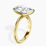 14kt Yellow Gold Juniper Crossover Solitaire Lab Diamond Ring standing product image one