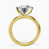 14kt Yellow Gold Juniper Crossover Solitaire Lab Diamond Ring side right image one