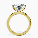 10kt Yellow Gold Juniper Crossover Solitaire Lab Diamond Ring side right image one