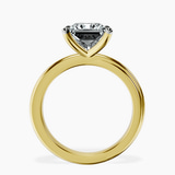 10kt Yellow Gold Juniper Crossover Solitaire Lab Diamond Ring side right image one