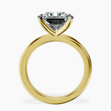 14kt Yellow Gold Juniper Crossover Solitaire Lab Diamond Ring side right image one