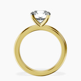 18kt Yellow Gold Juniper Crossover Solitaire Lab Diamond Ring side right image one