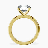 14kt Yellow Gold Juniper Crossover Solitaire Lab Diamond Ring side right image one