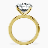 10kt Yellow Gold Juniper Crossover Solitaire Lab Diamond Ring side right image one