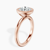 10kt Rose Gold Eugenia Classic Bezel Solitaire Lab Diamond Ring standing product image one