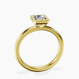 10kt Yellow Gold Eugenia Classic Bezel Solitaire Lab Diamond Ring side right image one