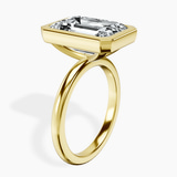 18kt Yellow Gold Eugenia Classic Bezel Solitaire Lab Diamond Ring standing product image one