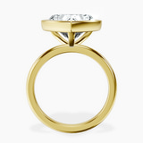 18kt Yellow Gold Eugenia Classic Bezel Solitaire Lab Diamond Ring side right image one