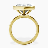 14kt Yellow Gold Eugenia Classic Bezel Solitaire Lab Diamond Ring side right image one