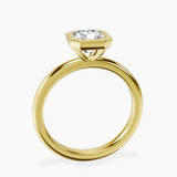 14kt Yellow Gold Eugenia Classic Bezel Solitaire Lab Diamond Ring side right image one
