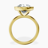10kt Yellow Gold Eugenia Classic Bezel Solitaire Lab Diamond Ring side right image one