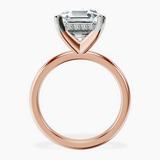 10kt Rose Gold Mildred Hidden Halo Solitaire Lab Diamond Ring side right image one