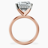 18kt Rose Gold Mildred Hidden Halo Solitaire Lab Diamond Ring side right image one