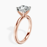 9ct Rose Gold Mildred Hidden Halo Solitaire Lab Diamond Ring standing product image one