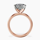 10kt Rose Gold Mildred Hidden Halo Solitaire Lab Diamond Ring side right image one