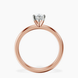 14kt Rose Gold Mildred Hidden Halo Solitaire Lab Diamond Ring side right image one
