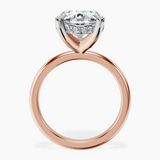 10kt Rose Gold Mildred Hidden Halo Solitaire Lab Diamond Ring side right image one