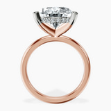 14kt Rose Gold Mildred Hidden Halo Solitaire Lab Diamond Ring side right image one