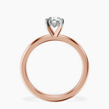 18kt Rose Gold Mildred Hidden Halo Solitaire Lab Diamond Ring side right image one