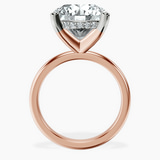 14kt Rose Gold Mildred Hidden Halo Solitaire Lab Diamond Ring side right image one