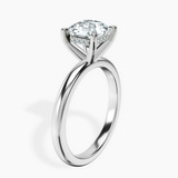 Platinum Mildred Hidden Halo Solitaire Lab Diamond Ring standing product image one