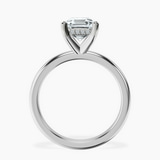 Platinum Mildred Hidden Halo Solitaire Lab Diamond Ring side right image one