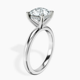 Platinum Mildred Hidden Halo Solitaire Lab Diamond Ring standing product image one