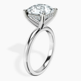 Platinum Mildred Hidden Halo Solitaire Lab Diamond Ring standing product image one