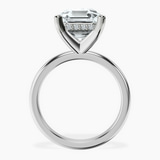 Platinum Mildred Hidden Halo Solitaire Lab Diamond Ring side right image one