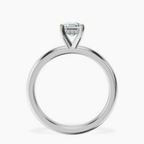 10kt White Gold Mildred Hidden Halo Solitaire Lab Diamond Ring side right image one