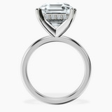 Platinum Mildred Hidden Halo Solitaire Lab Diamond Ring side right image one