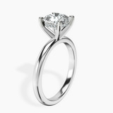 Platinum Mildred Hidden Halo Solitaire Lab Diamond Ring standing product image one