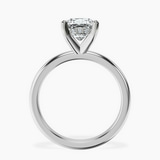Platinum Mildred Hidden Halo Solitaire Lab Diamond Ring side right image one