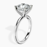 Platinum Mildred Hidden Halo Solitaire Lab Diamond Ring standing product image one