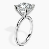 Platinum Mildred Hidden Halo Solitaire Lab Diamond Ring standing product image one