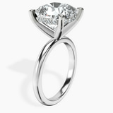 Platinum Mildred Hidden Halo Solitaire Lab Diamond Ring standing product image one
