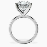 Platinum Mildred Hidden Halo Solitaire Lab Diamond Ring side right image one