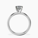 Platinum Mildred Hidden Halo Solitaire Lab Diamond Ring side right image one