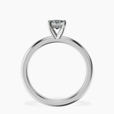 Platinum Mildred Hidden Halo Solitaire Lab Diamond Ring side right image one