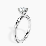 Platinum Mildred Hidden Halo Solitaire Lab Diamond Ring standing product image one