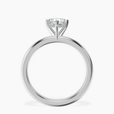 Platinum Mildred Hidden Halo Solitaire Lab Diamond Ring side right image one