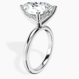 Platinum Mildred Hidden Halo Solitaire Lab Diamond Ring standing product image one